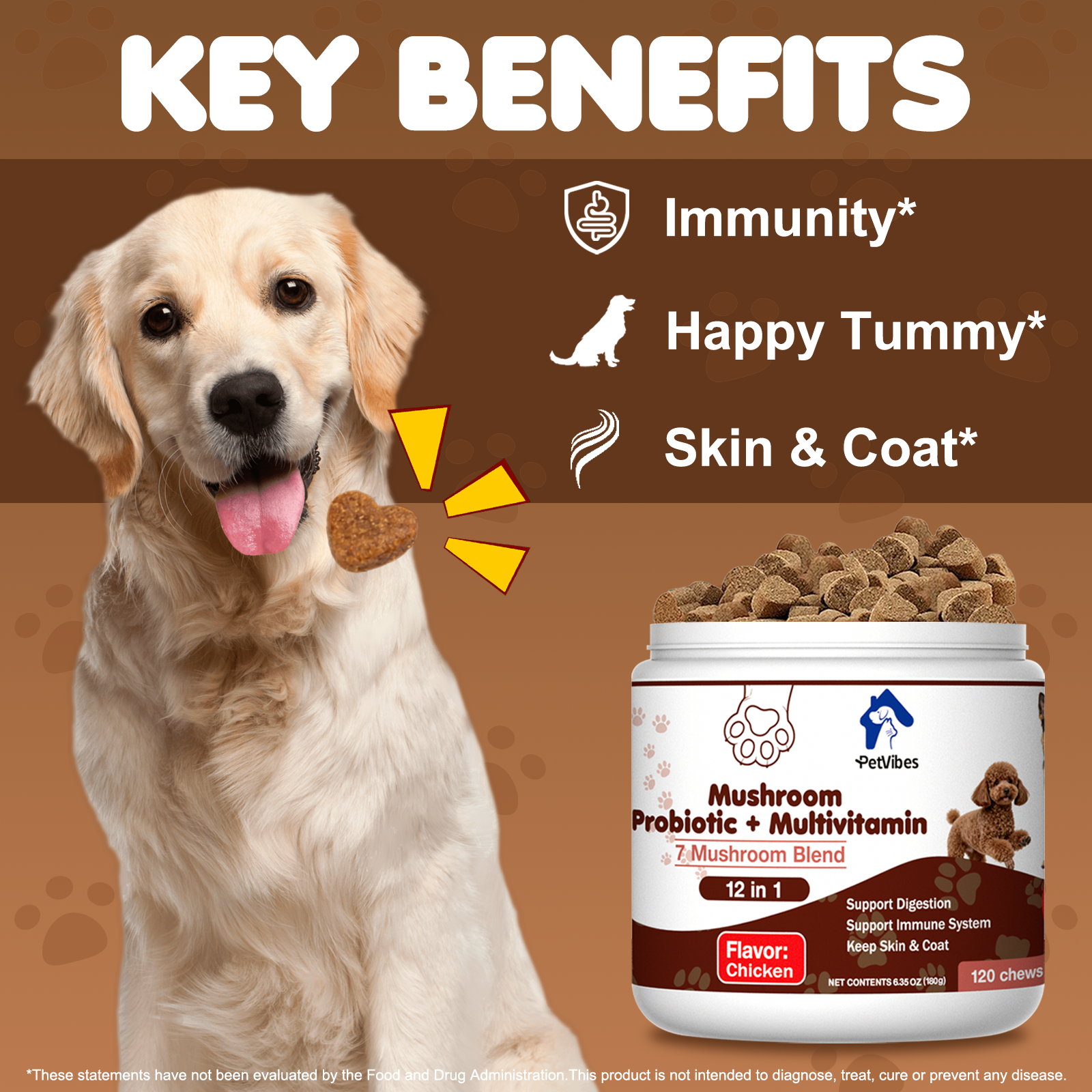 PetVibess Mushroom Probiotic Chews product image 4