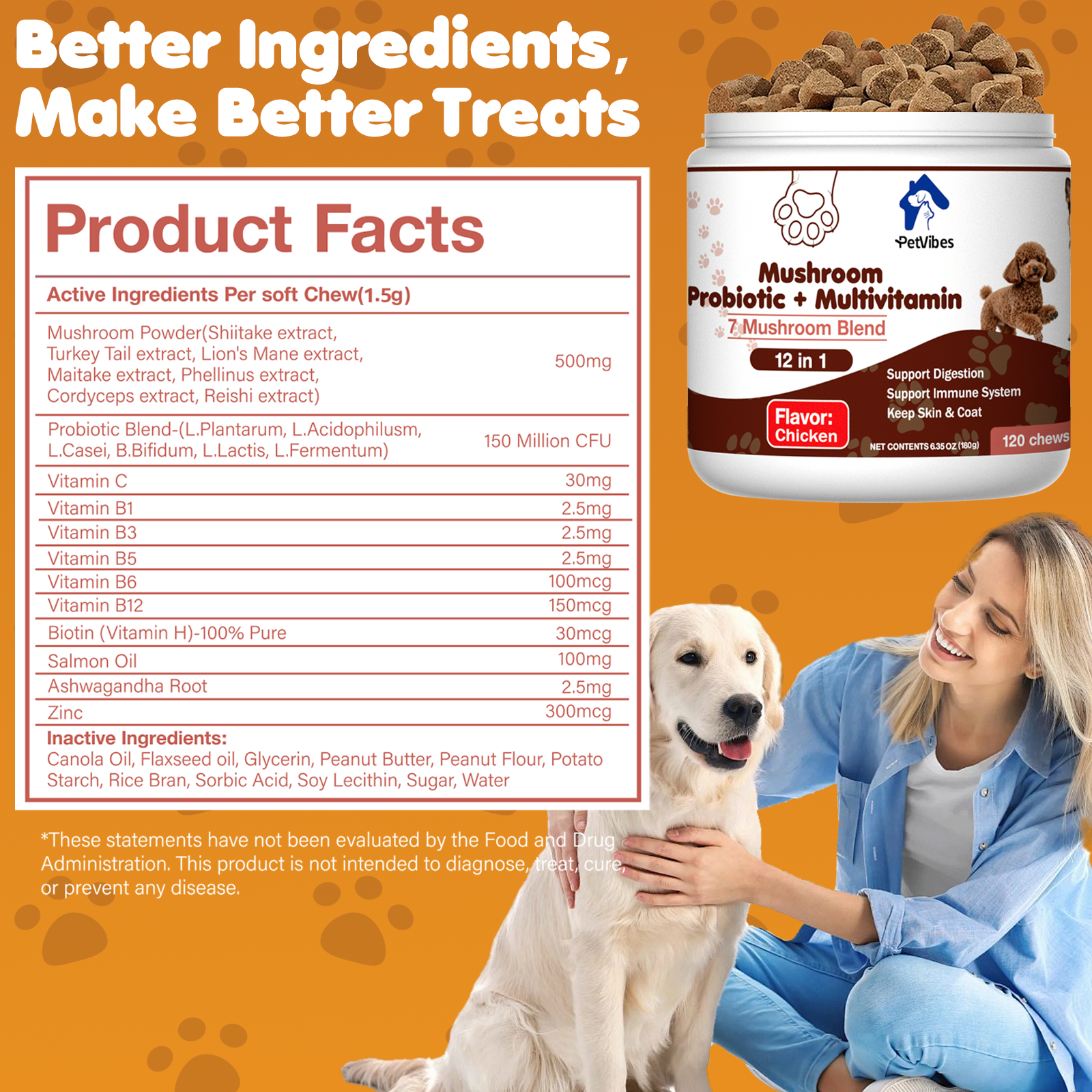 PetVibess Mushroom Probiotic Chews product image 8