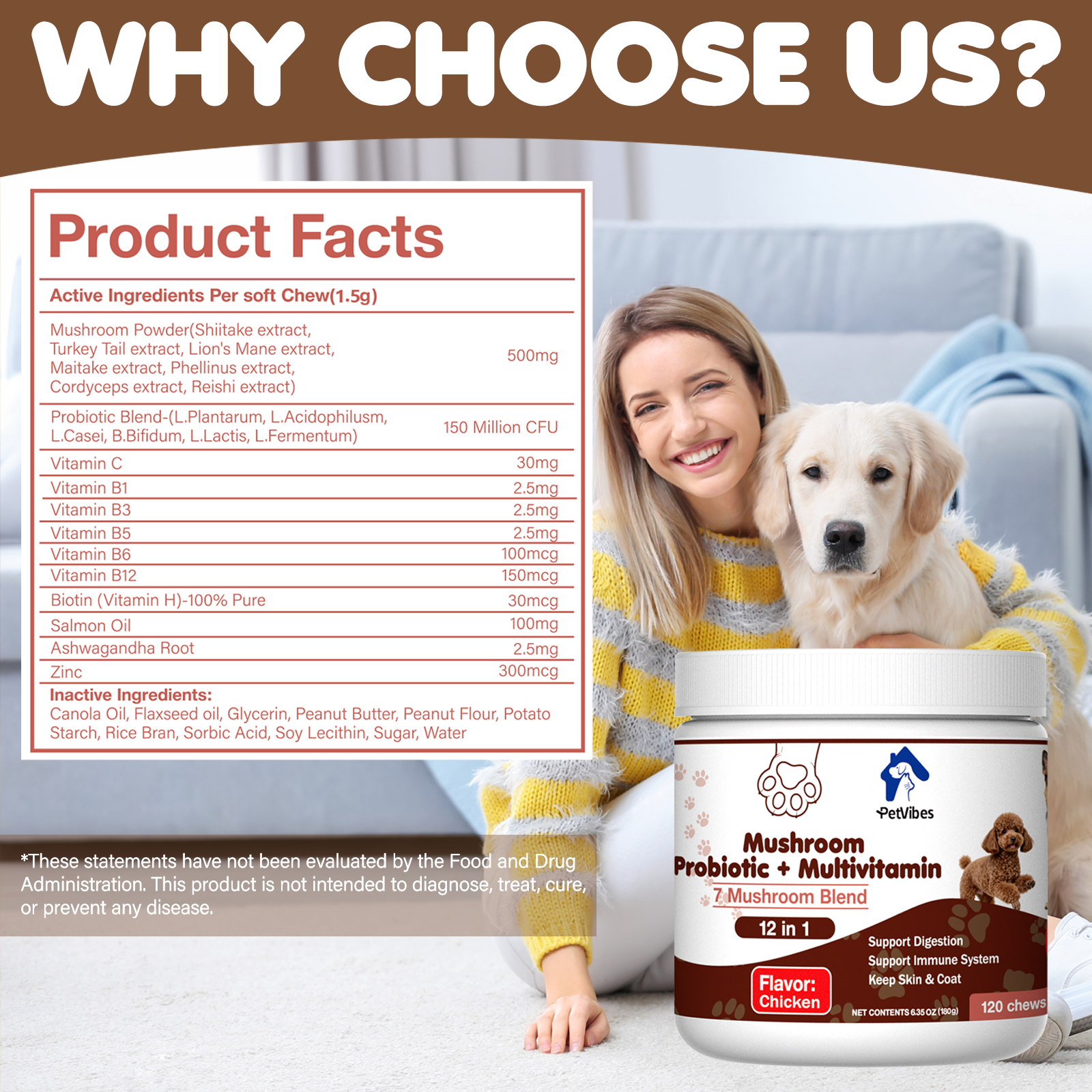 PetVibess Mushroom Probiotic Chews product image 9