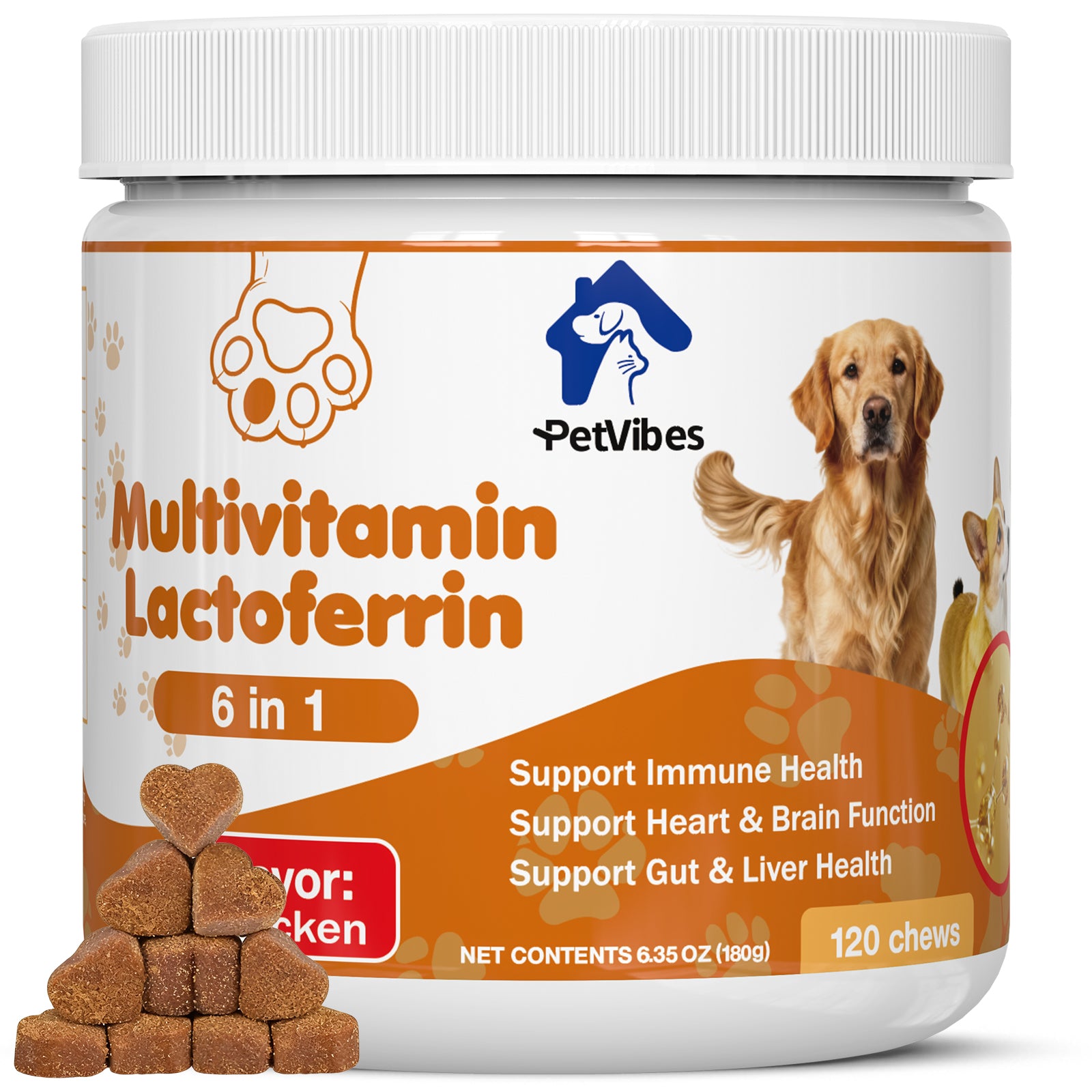 PetVibess Multivitamin Lactoferrin Chews product image 1